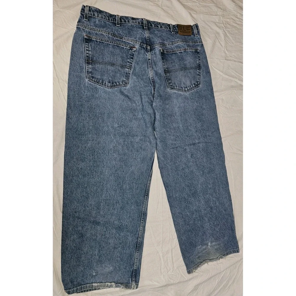 VTG Y2K Ralph Lauren Polo Jeans Co Banner Jean Mens 40x32 Loose Fit Baggy Denim
